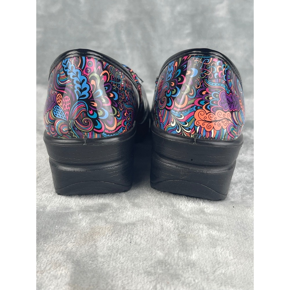 Easy Street Laurie Clogs Womens 5.5 Multi-Color Excellent Paisley Slip Resistant - Picture 6 of 8